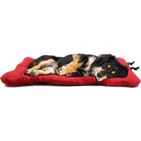 Wasserdichtes und faltbares Hundebett, leicht zu reinigen, strapazierfähige Hundematte aus Oxford-Gewebe, geeignet für Sofas, Hundeboxen usw. Für den Außenbereich geeignet, 90 x 60 cm (Rot)