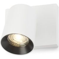 Faretto KENNY I plafoniera/applique bianco/nero 230V GU10 35W