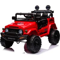 Macchina Elettrica per Bambini 12V Toyota Cruiser Rossa