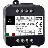 DLM1224-1CV-DMX Led Dimmer Bus DMX512 12V 24V 10A Pulsante N.O. 0/1-10V Potenziometro