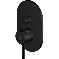Steinberg 100 - Rubinetto ad incasso per 2 utenze, nero opaco 100 2103 3 S