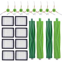 Pièces de Rechange pour iRobot Roomba i7 i7+ / i7 Plus E5 E6 E7 Aspirateur, Kit d'accessoires de Remplacement de Brosse et Filtres FDC