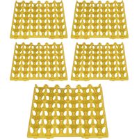 5 PCS - Plateau à Œufs - Caisse de Transport - Support 30 Cellules pour Stockage et Élevage de Volaille - Noir - 30x25cm