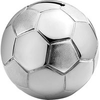 Zilverstad A6007260 Tirelire Ballon de football argenté
