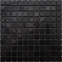 Glas-Mosaik für Badezimmer Küche 30 x 30cm- Black Lace