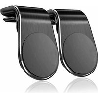 royaluxe -Support Universel Ventilation Magnétique Voiture Smartphone Aération Téléphone Apple Samsung Argent