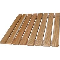 Pedana antiscivolo quadrata 68 x 68 in legno ideale per piatto doccia 90 x 90
