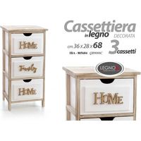 Accueil Commode Family bois blanc cm 36 x 28 x 68 h