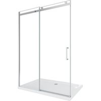 Porta doccia vetro trasparente con easy-clean h 190 mod. Vogue 150 cm