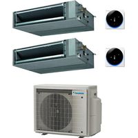 Daikin – Climatiseur réversible 12000 + 18000 BTU – Double split Inverter R32 – Classe A+++/A++ – Pression statique moyenne 150Pa – Silence absolu 25dBA