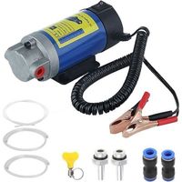 Pompe vidange Huile Moteur, Pompe à Huile Diesel 12V 100W Pompe Electrique Vidange Huile Moteur, Pompe de Transfert Pompe extracteur de vidange d'huile équipée de 3 Tuyaux,pour Voiture, Bateau, Moto