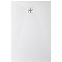 Kinedo – Receveur de douche 140x70 cm PIPIV241470BM – Résine effet pierre – Antidérapant et découpable – Bonde de vidage incluse