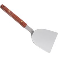 Grillwender aus Edelstahl mit Holzgriff für Steaks, Fisch und Grillfleisch, 105 mm