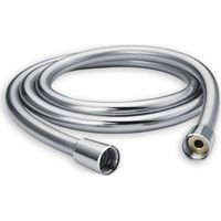 Manguera de ducha de 150 cm con protección antitorsión, flexible y resistente a la torsión, probada para agua potable a presión, color plata