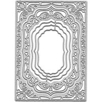 Frame Background Metal Cutting Dies Stencil DIY Scrapbooking Album Paper Card