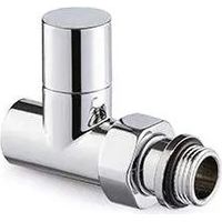 Rubinetto del radiatore 15 x 21 dritto cromo