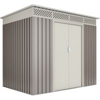 Nykop Metall-Gartenhaus 3,02m2 - 10 Jahre Garantie - 213x142x184cm. Metall-Schuppen