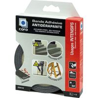 Cinta adhesiva antideslizante negra 25 mm x 5 m - Cqfd