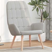 vidaXL Fauteuil relaxant en tissu gris nuage
