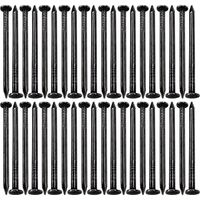 Cyclingcolors – Lot de 100 clous à tête ronde en acier noir 25mm – Fixation meuble bois – Tige lisse pour résistance en cisaillement – Usage intérieur