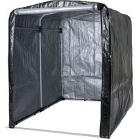 Abri de jardin HWC-N61, abri de jardin abri de jardin, alu protection UV imperméable, 201x157x201cm anthracite