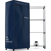 Newlux Secadora de Ropa Azul Secadry por Ventilación, 1200W, Luz UV, Capacidad 15Kg, Temp. 180min, 3 Niveles