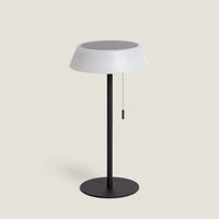 Lampada da Tavolo Solare Esterno LED 1.2W Metallo Aldana Nero