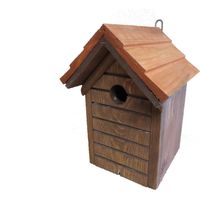 Nistkasten für Wildvögel 26 x 19,5 cm Einflugloch Ø 3 cm braun Vogelhäuser