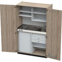FRANKEL kaiserkraft, Module de cuisine avec portes battantes, 2