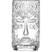 Rcr set 4 bicchieri bibita Tiki Venezia vetro Luxion 46 cl