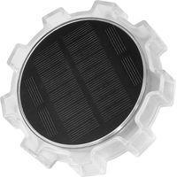 Appliques murales solaires d'extérieur — Lampes encastrables pour jardins et cours, lumière multicolore RGB, lot de 2