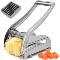 Coupe-frites professionnel en acier inoxydable pour la découpe de frites - Coupe-frites manuel pour frites