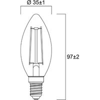 Toledo Rt Flam 470lm 827 E14
