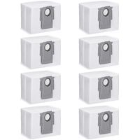 Lot de 8 Sacs à Poussière pour Roborock S7 / S7 MaxV Ultra / Q7+ / Q7 Max+,Roborock S7 Accessoires, Sacs À Poussière de Rechange pour Roborock S7 Station d'Aspiration H236