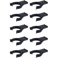 Cyclingcolors – Lot de 10 clips de plinthe avec base à tenon en plastique noir Ø 34mm – Fixation directe dans rainure – Pied meuble pour cuisine et salle de bain