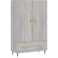 Maison Exclusive - Credenza Grigio Sonoma 69,5x31x115 cm in Legno Multistrato