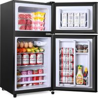 86L Mini-Réfrigérateur avec Congélateur, frigo Double Porte avec Congélateur Supérieur