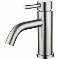 VURAHOME - Robinet de lavabo mitigeur de lavabo en acier inoxydable brossé mat