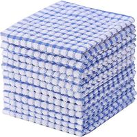 Dishcloth - 100 Cotton - 11x17 Inch - Kitchen Cleaning And Drying - 12 Pieces