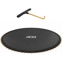 Aga Surface de rebond pour trampoline 250 cm (48 œillets) + Crochet de tension