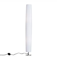 HOMCOM Lámpara de Pie Moderna para Dormitorio Comedor Salón (2 E27 Bombilla) Interruptor de y Bajo Consumo con Base de Acero Inoxidable 120 cm Blanco