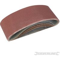 Nastri abrasivi 75 x 457mm in ossido di alluminio per levigatrici a nastro offerta silverline-Grana 40