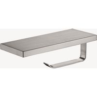 Portarotolo WC con supporto telefono Nickel spazzolato - Sirius