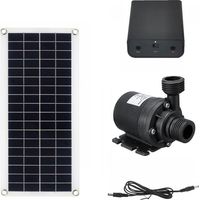 Pompe solaire 50W débit 800L/h moteur sans balais hauteur de refoulement 5m pour bassin de jardin et fontaine