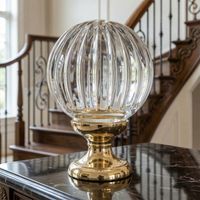 Ouvre&Déco – Boule de finition d'escalier cristal transparent, BOWL CRISTAL ORANGE