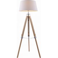 Lindby Lámpara de pie 'Katie' en Blanco Madera