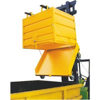 PROVOST - Benne basculante à fond ouvrant sur roues - 500 litres - Métal jaune - Provost