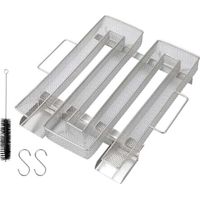 Generatore di fumo anticalcare in acciaio inox per affumicatoio, generatore di fumo freddo, affumicatore per alimenti (22,5 x 17,5 x 4,5 cm)