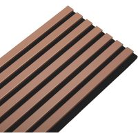Decoon – Panneau décoratif mural en MDF et feutrine – Dimensions 250 x 30 x 1,9 cm – Finition terracotta pour isolation acoustique – 0,75m²