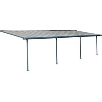 Palram - Canopia Aluminium Terrassenüberdachung Feria Anthrazit 295x851x305 cm